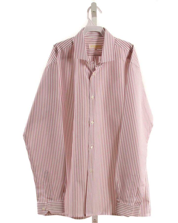 LA OCA LOCA  RED  STRIPED  DRESS SHIRT