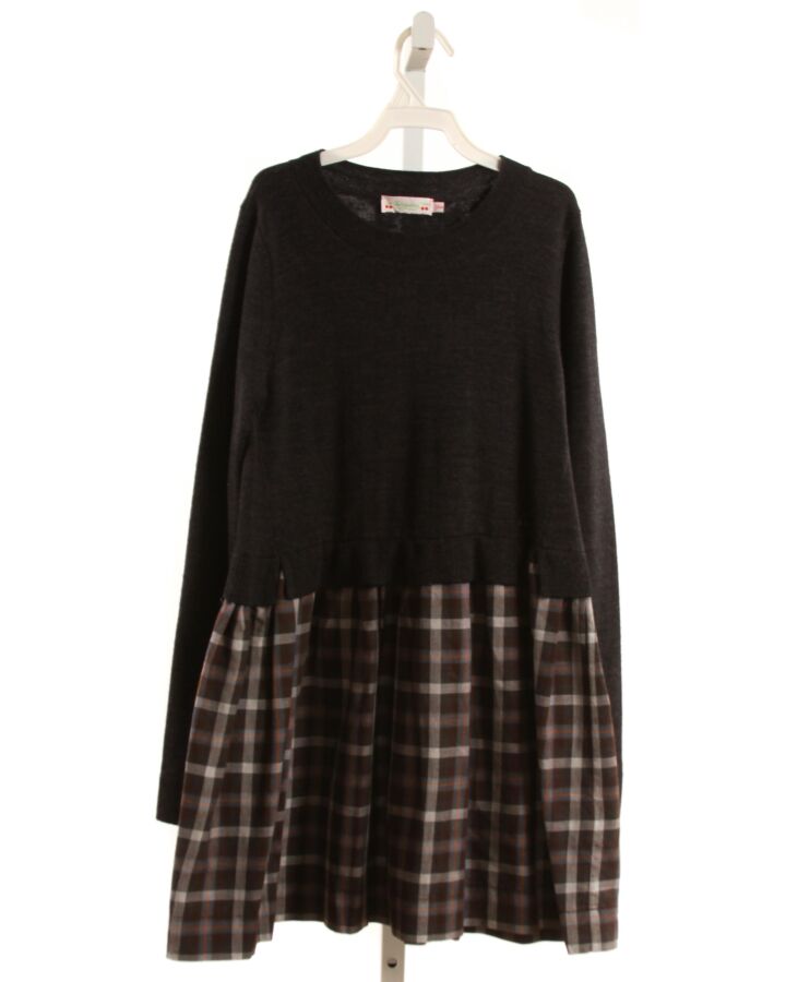BONPOINT GRAY PLAID DRESS