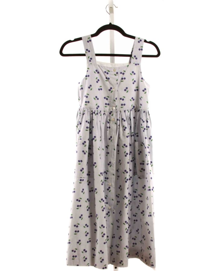 BONPOINT BLUE PRINTED DESIGN DRESS