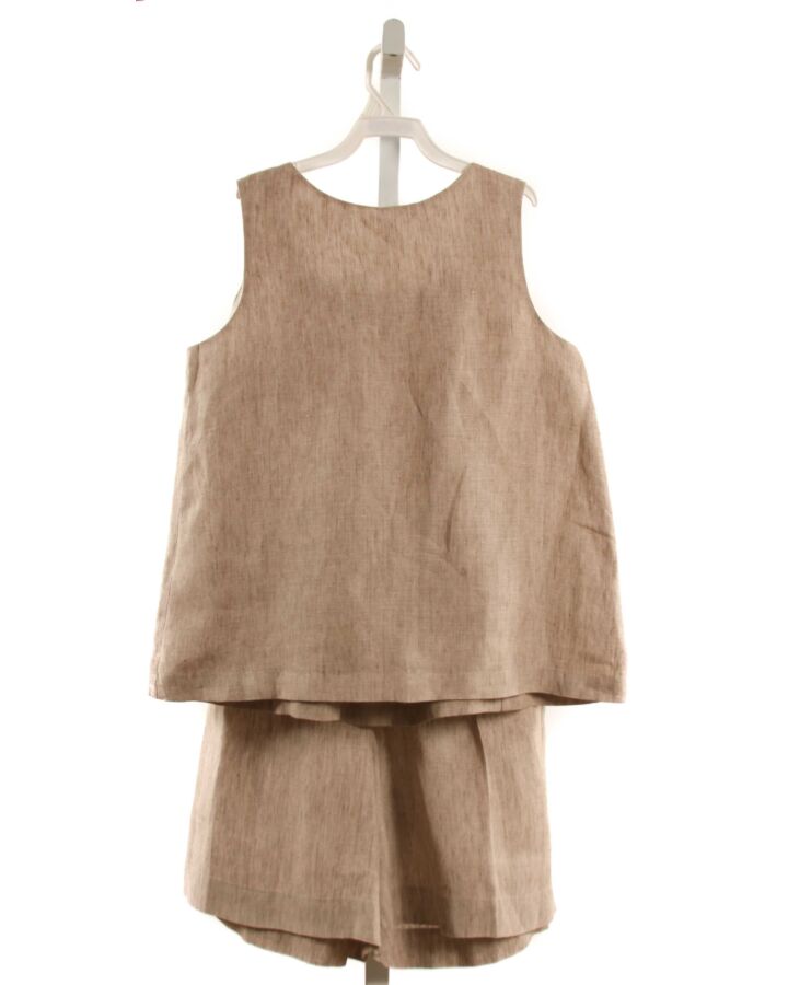 IL GUFO  BROWN LINEN   2-PIECE OUTFIT