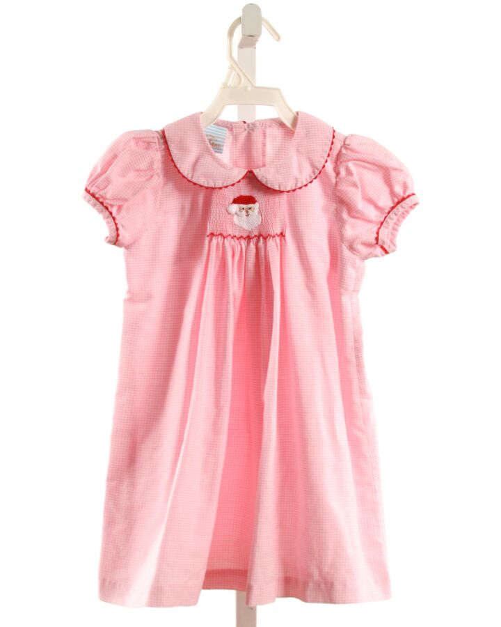 SOUTHERN SUNSHINE KIDS  PINK  GINGHAM SMOCKED DRESS