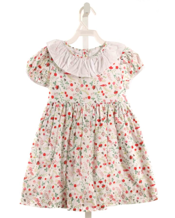 BELLA BLISS  RED  FLORAL  DRESS WITH RUFFLE