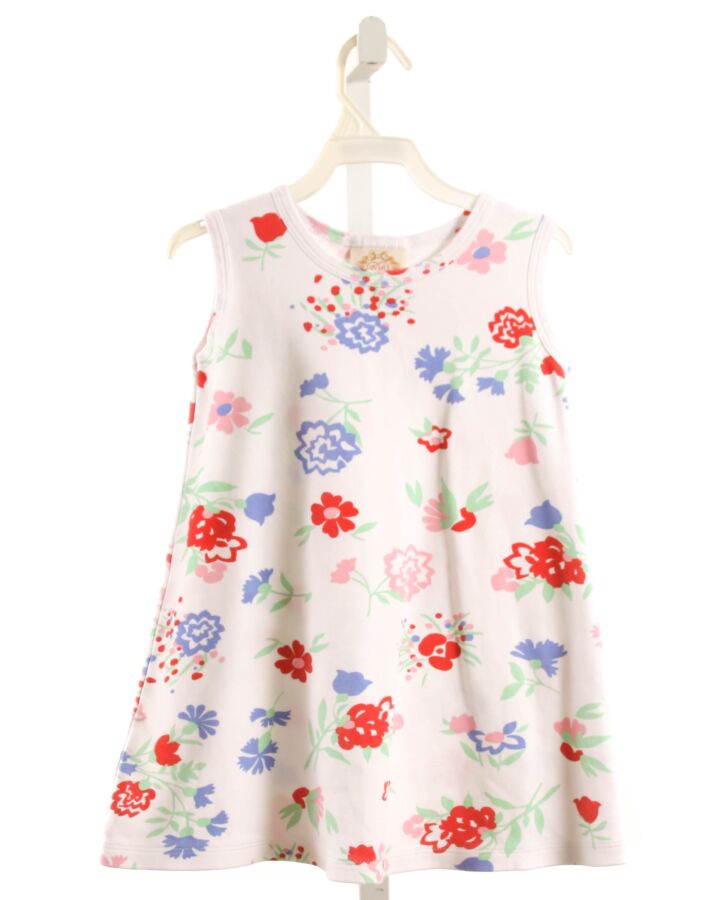 THE BEAUFORT BONNET COMPANY  WHITE  FLORAL  KNIT DRESS