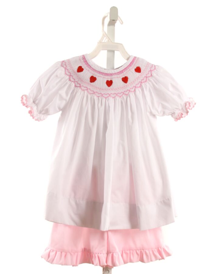 NOLA SMOCKED  WHITE   SMOCKED 2-PIECE OUTFIT