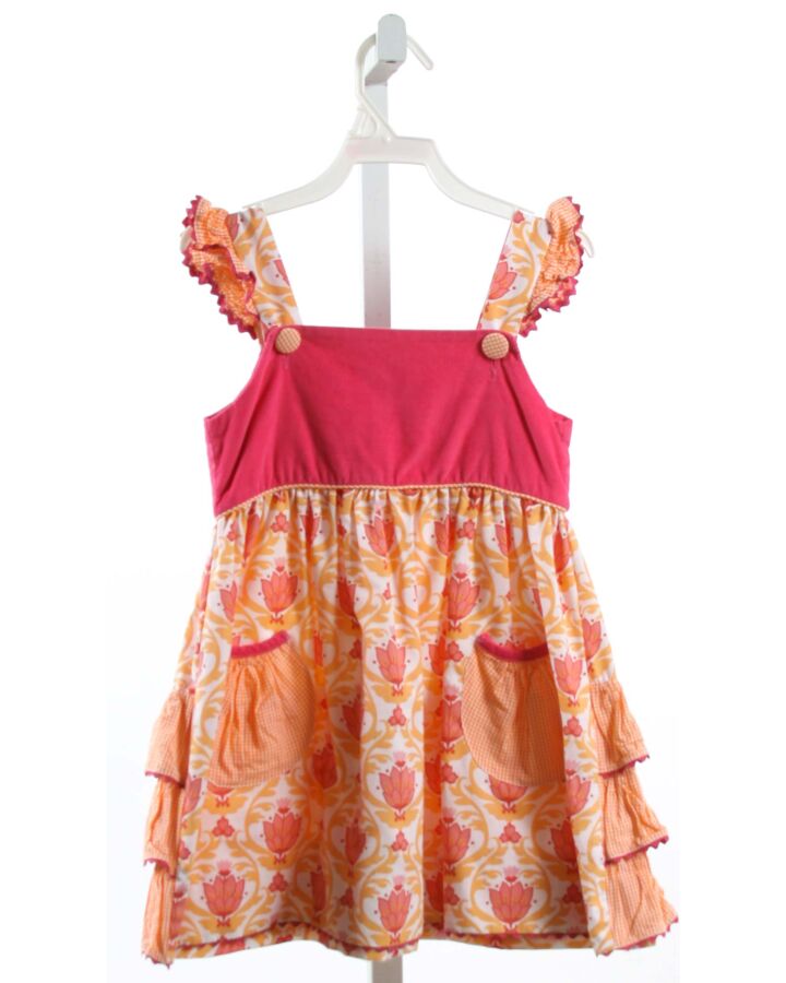 SHRIMP & GRITS  ORANGE  FLORAL  DRESS