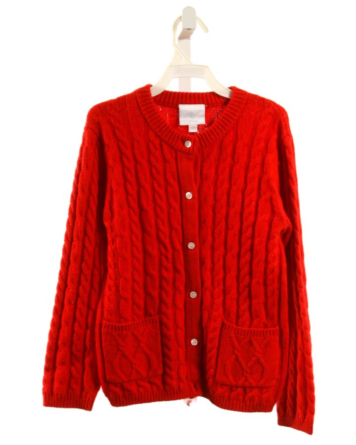 LITTLE ENGLISH  RED    CARDIGAN