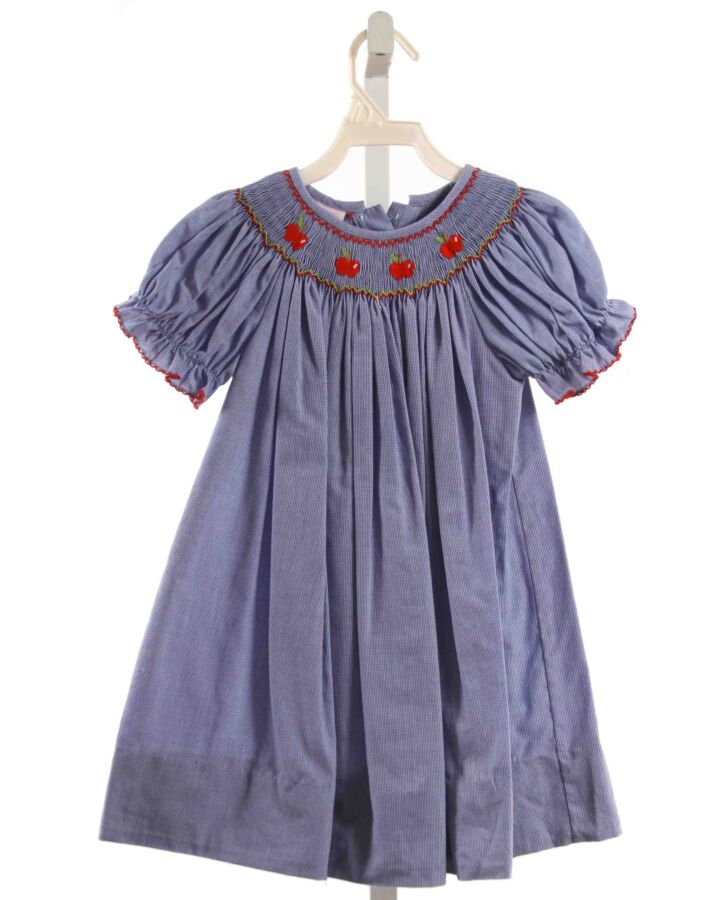 PETIT BEBE  BLUE   SMOCKED DRESS