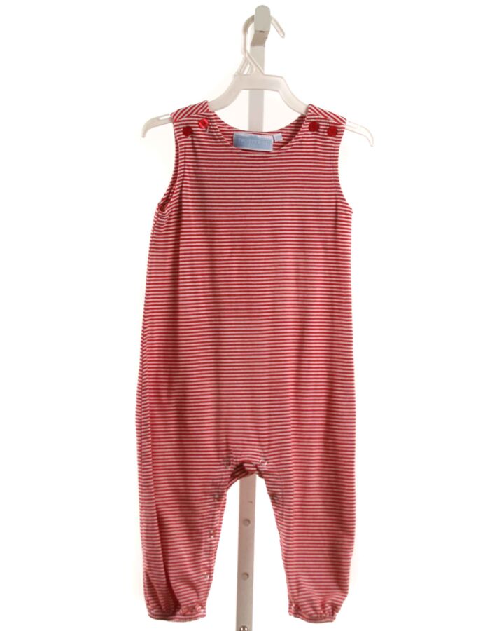 TROTTER ST.  RED  STRIPED  KNIT ROMPER