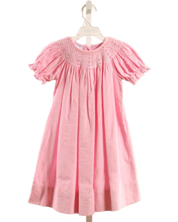 ANAVINI  PINK CORDUROY  SMOCKED DRESS