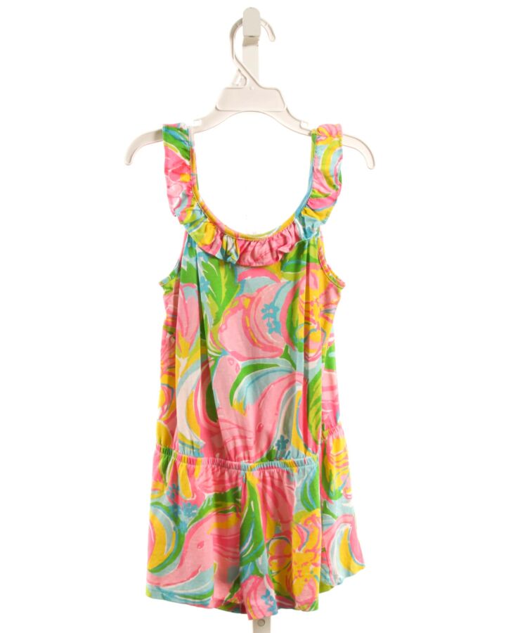 LILLY PULITZER  MULTI-COLOR    KNIT ROMPER WITH RUFFLE