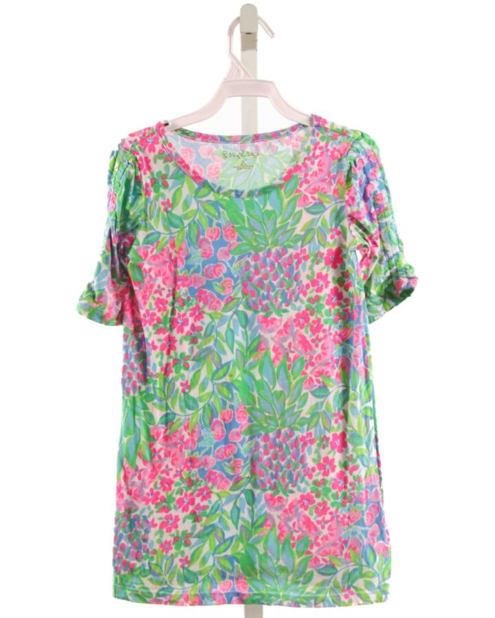 LILLY PULITZER  GREEN  FLORAL  KNIT DRESS