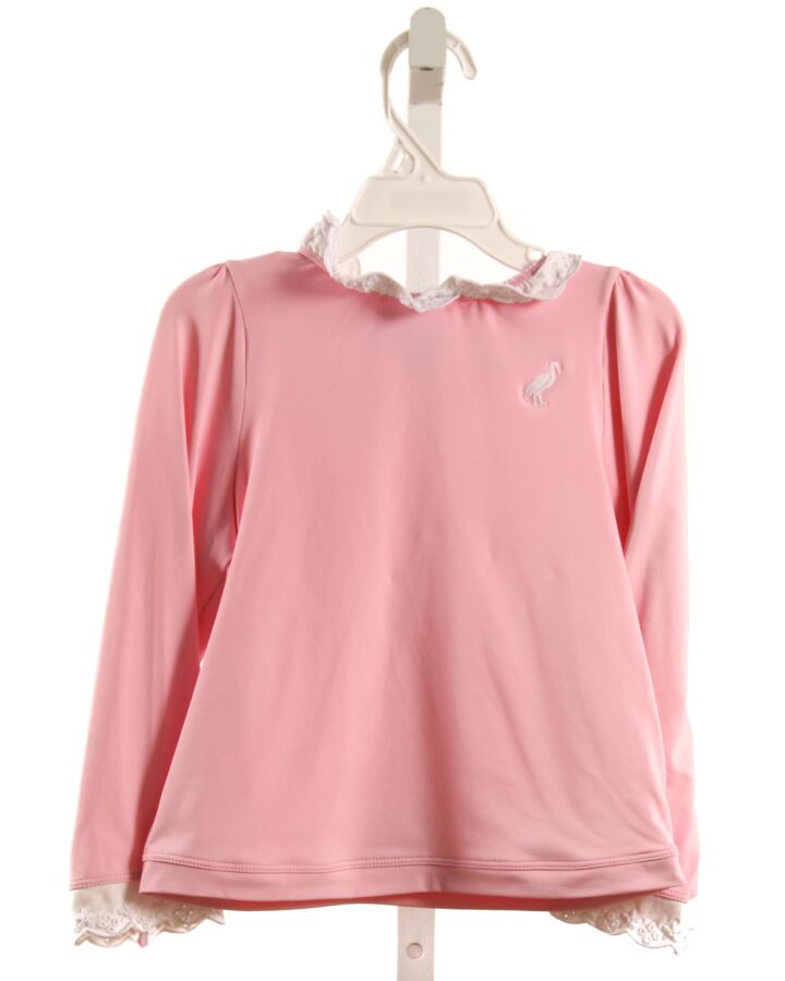 THE BEAUFORT BONNET COMPANY  PINK    RASH GUARD WITH EYELET TRIM