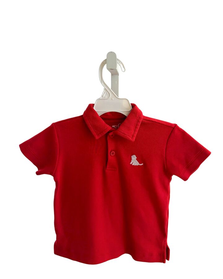 JAMES & LOTTIE RED KNIT SS SHIRT