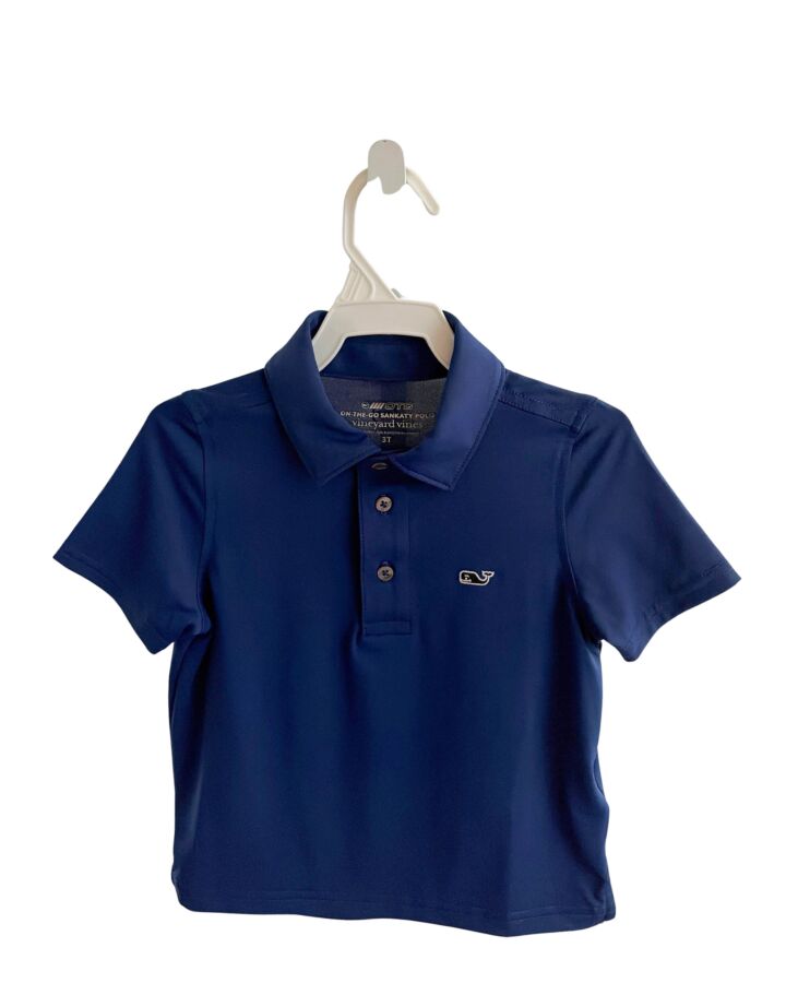 VINEYARD VINES  NAVY    KNIT SS SHIRT