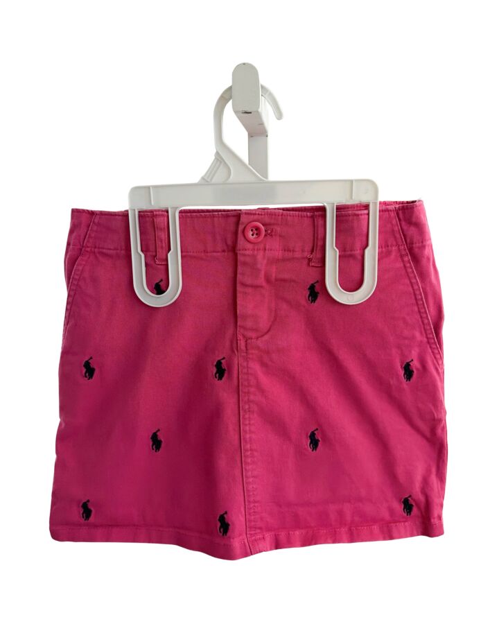 POLO BY RALPH LAUREN  HOT PINK   EMBROIDERED SKIRT