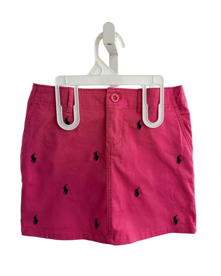 POLO BY RALPH LAUREN  HOT PINK   EMBROIDERED SKIRT