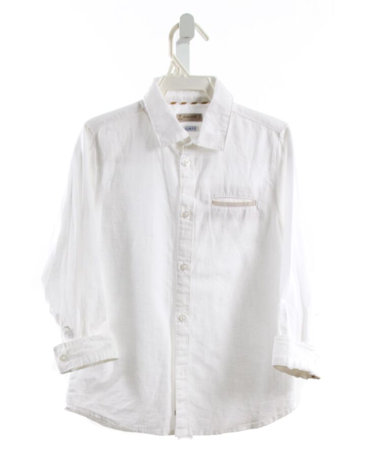 MAYORAL  WHITE LINEN   DRESS SHIRT