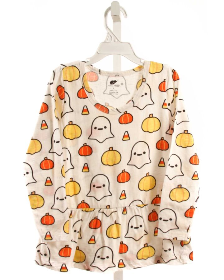 MONICA + ANDY  MULTI-COLOR  PRINT  KNIT LS SHIRT