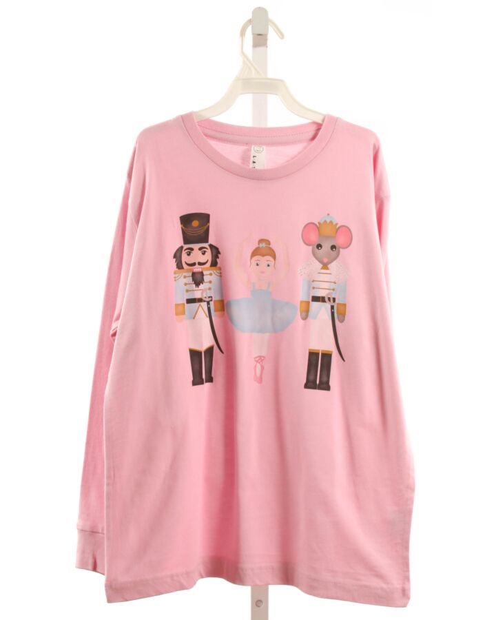 NO TAG  PINK   PRINTED DESIGN T-SHIRT