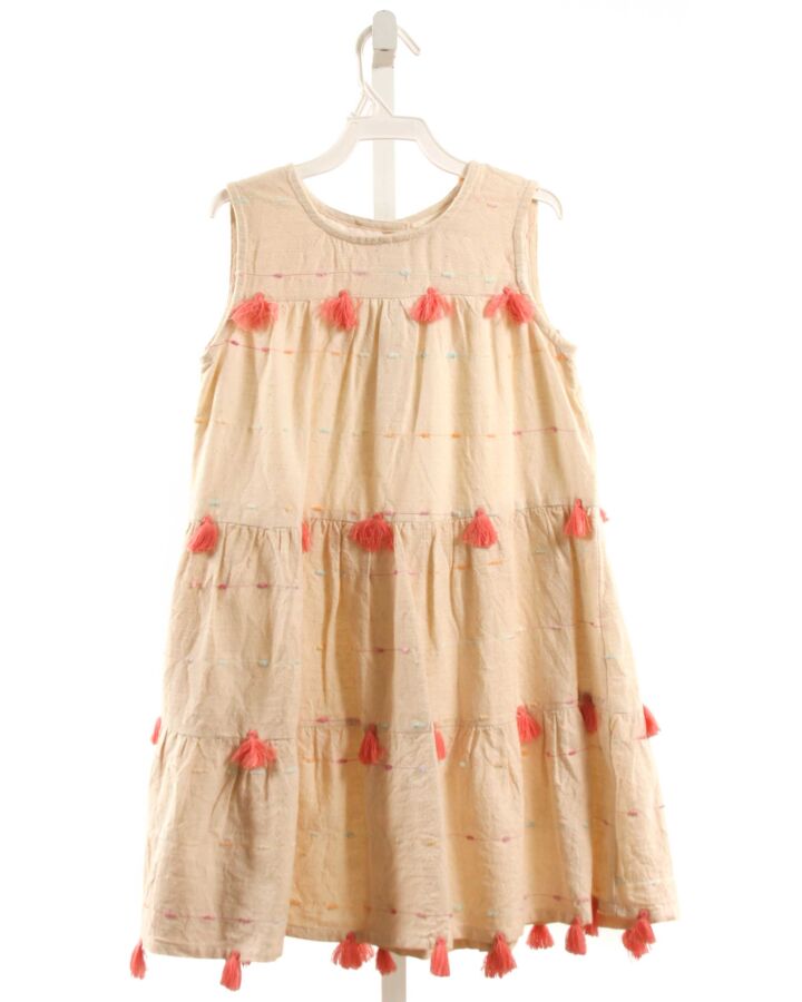 FOX & POPPET  IVORY   EMBROIDERED DRESS