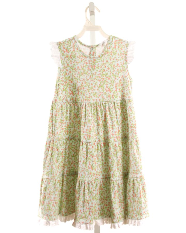 EYELET & IVY  GREEN  FLORAL  KNIT DRESS