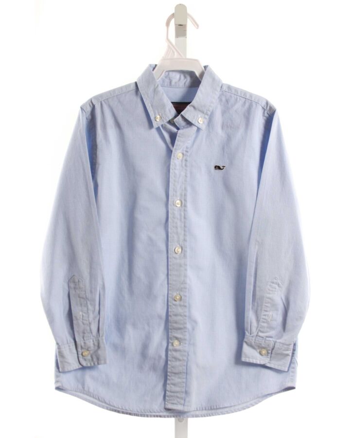 VINEYARD VINES  LT BLUE  GINGHAM  DRESS SHIRT