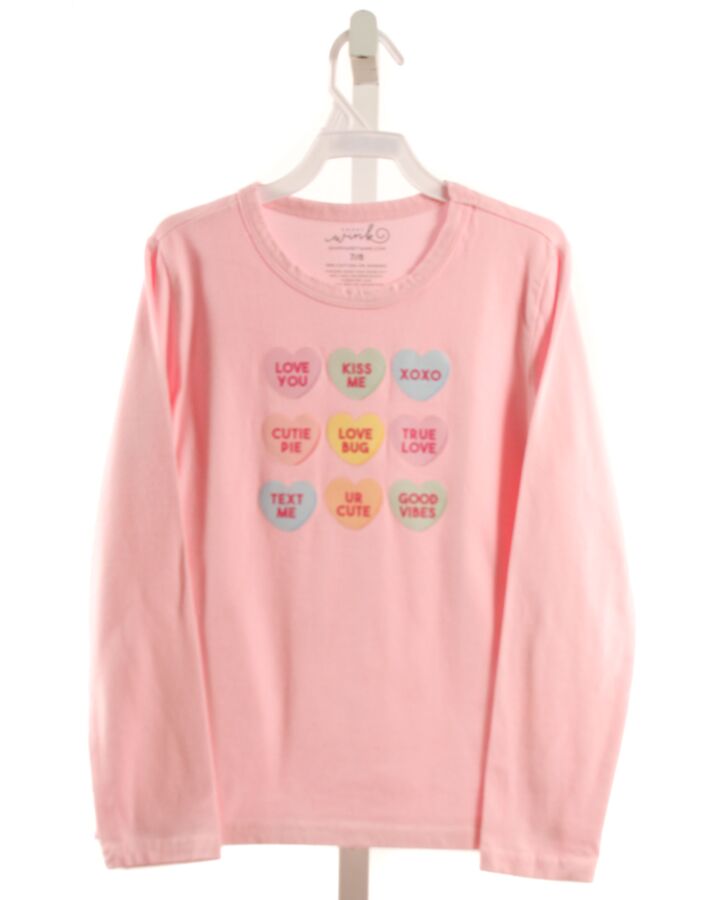 SWEET WINK  PINK  PRINT  KNIT LS SHIRT