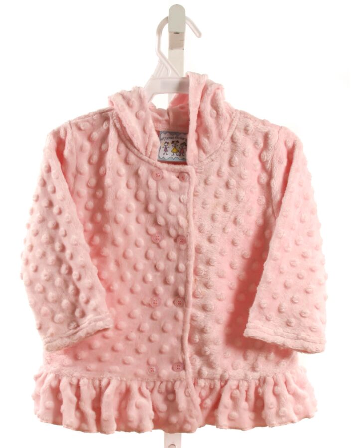 THREE SISTERS  PINK FLEECE SWISS DOT  OUTERWEAR