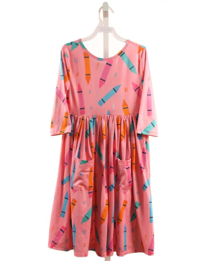 MILA & ROSE  PINK  PRINT  KNIT DRESS