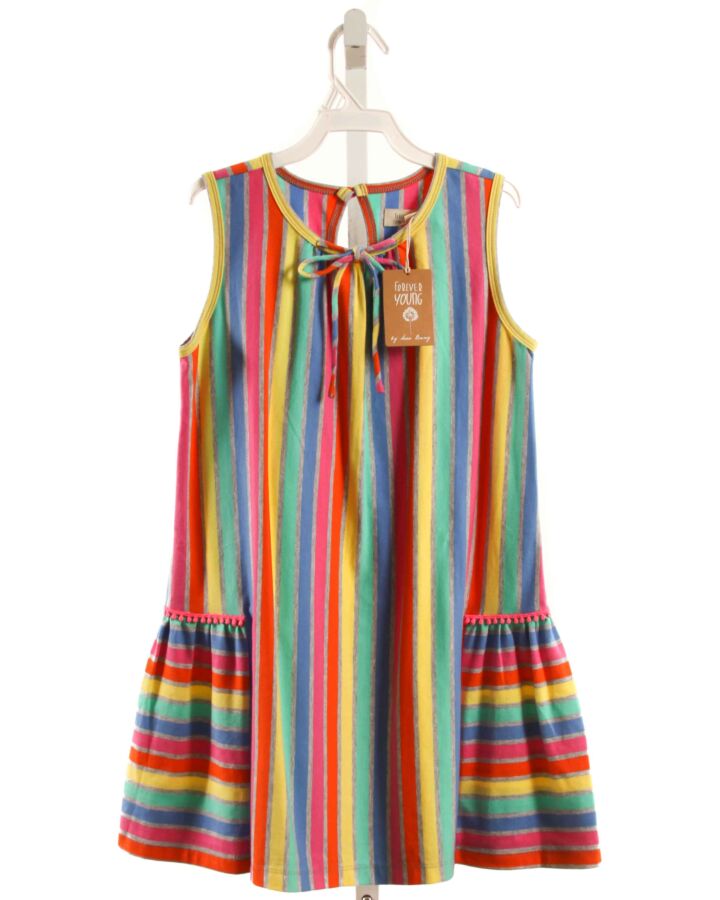 FOREVER YOUNG  MULTI-COLOR  STRIPED  KNIT DRESS