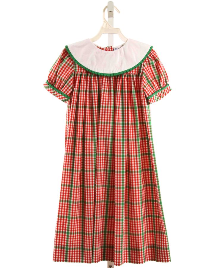 ORIENT EXPRESSED  RED  PLAID  DRESS