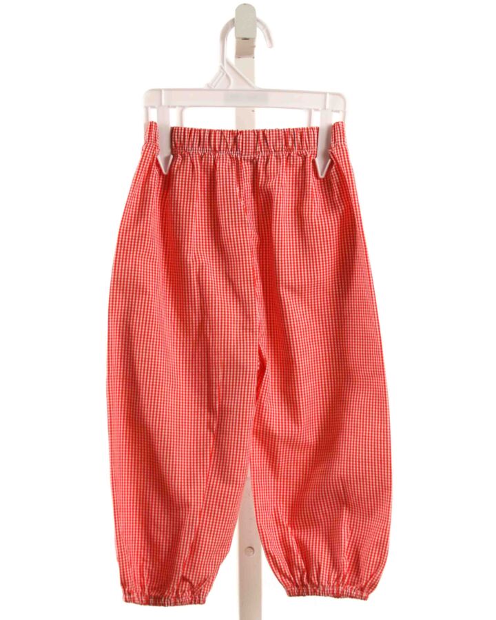 NO TAG  RED  GINGHAM  PANTS