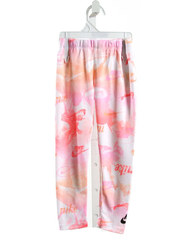 NIKE  PINK KNIT  PRINTED DESIGN LEGGINGS