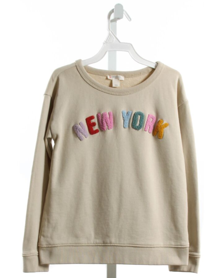 CREWCUTS  IVORY   APPLIQUED PULLOVER