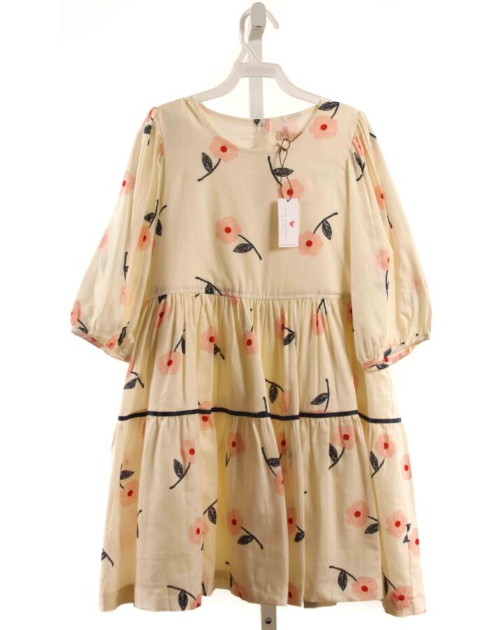 PINK CHICKEN  CREAM  FLORAL  DRESS