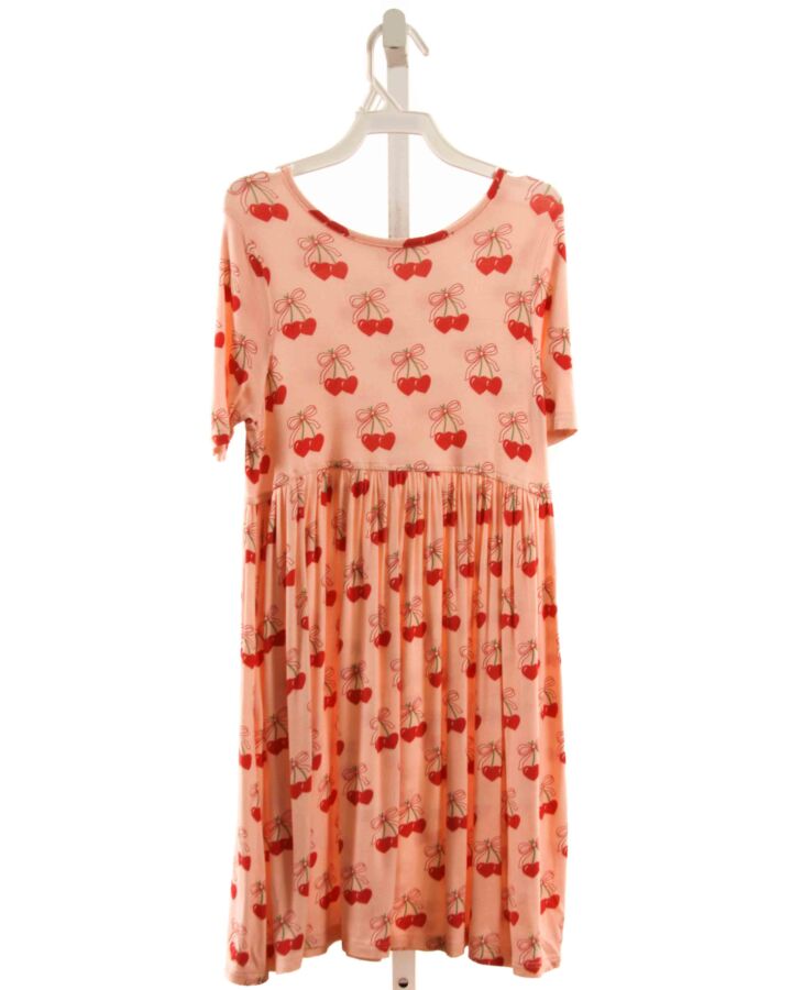 PINK CHICKEN  RED  PRINT  KNIT DRESS
