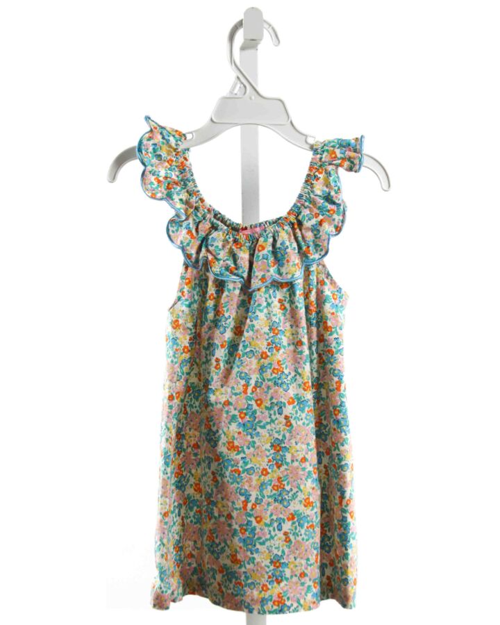 BISBY BY LITTLE ENGLISH  MULTI-COLOR  FLORAL  SLEEVELESS SHIRT