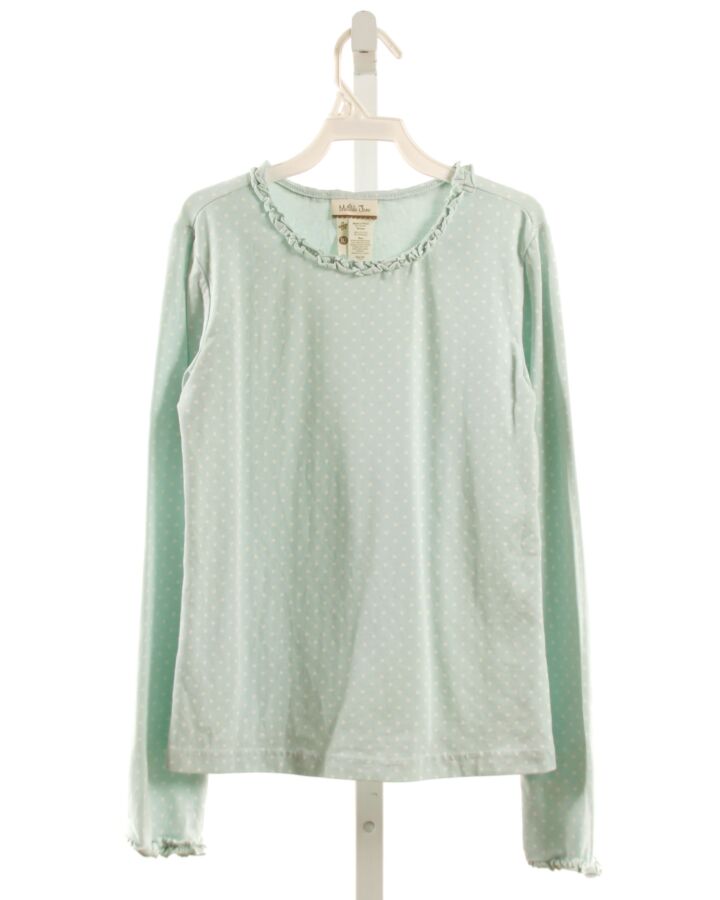 MATILDA JANE  MINT  POLKA DOT  KNIT LS SHIRT