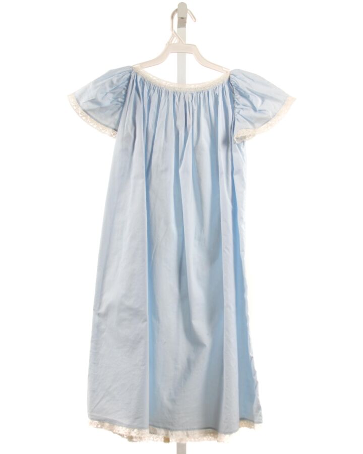 LULLABY SET  LT BLUE    DRESS WITH LACE TRIM