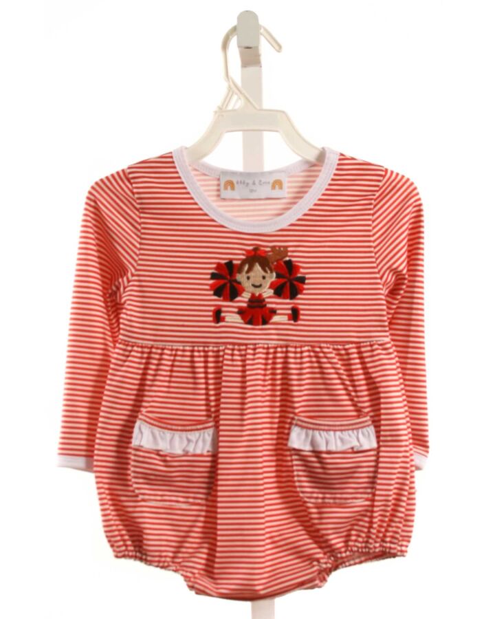 ABBY & ERIE  RED KNIT STRIPED  BUBBLE