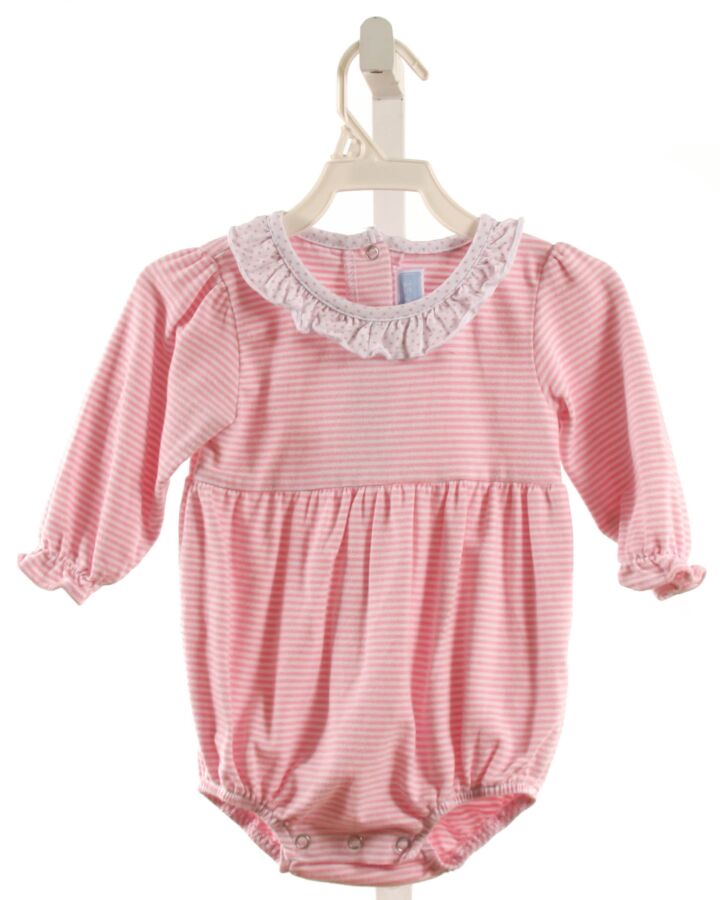 TROTTERS  PINK KNIT STRIPED  BUBBLE