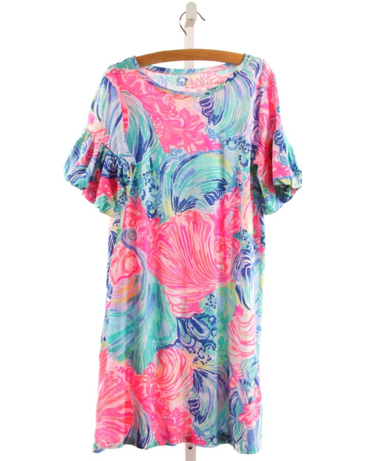 LILLY PULITZER  MULTI-COLOR    KNIT DRESS WITH BUBBLE HEM