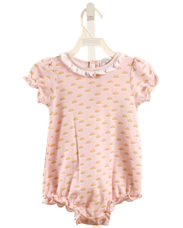 THE PROPER PEONY  LT PINK  PRINT  KNIT BUBBLE WITH PICOT STITCHING