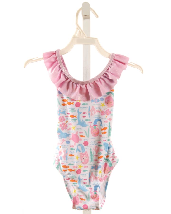 FLAP HAPPY  MULTI-COLOR    1-PIECE SWIMSUIT WITH RUFFLE