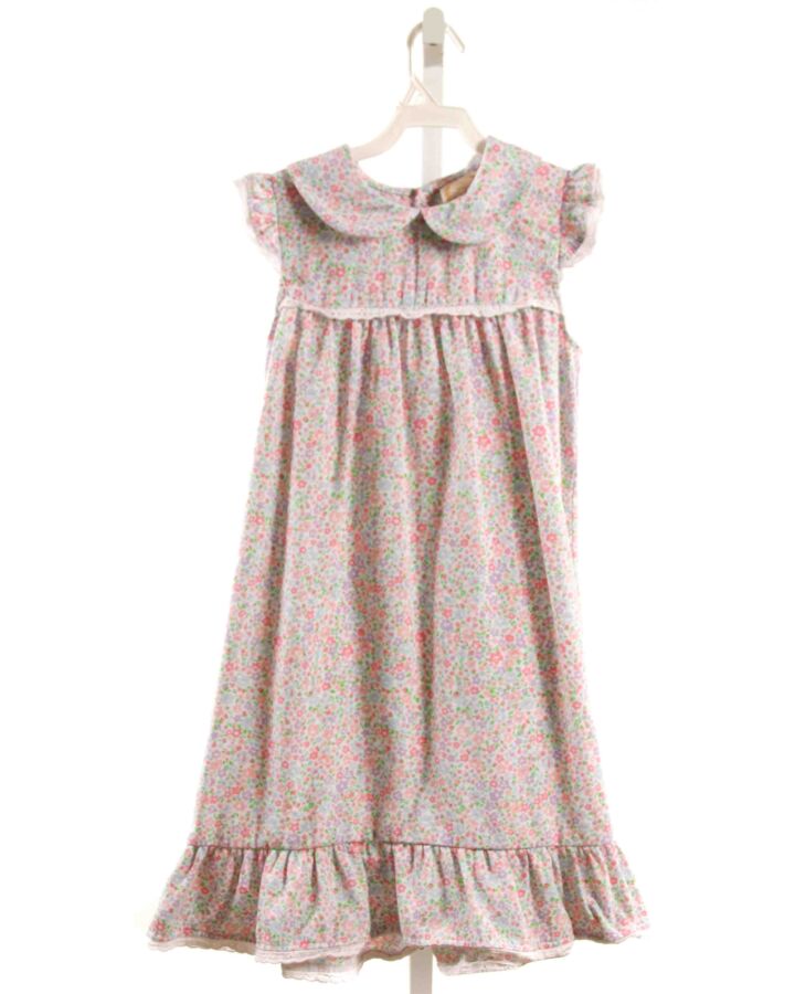 THE BEAUFORT BONNET COMPANY  PINK  FLORAL  LOUNGEWEAR WITH EYELET TRIM