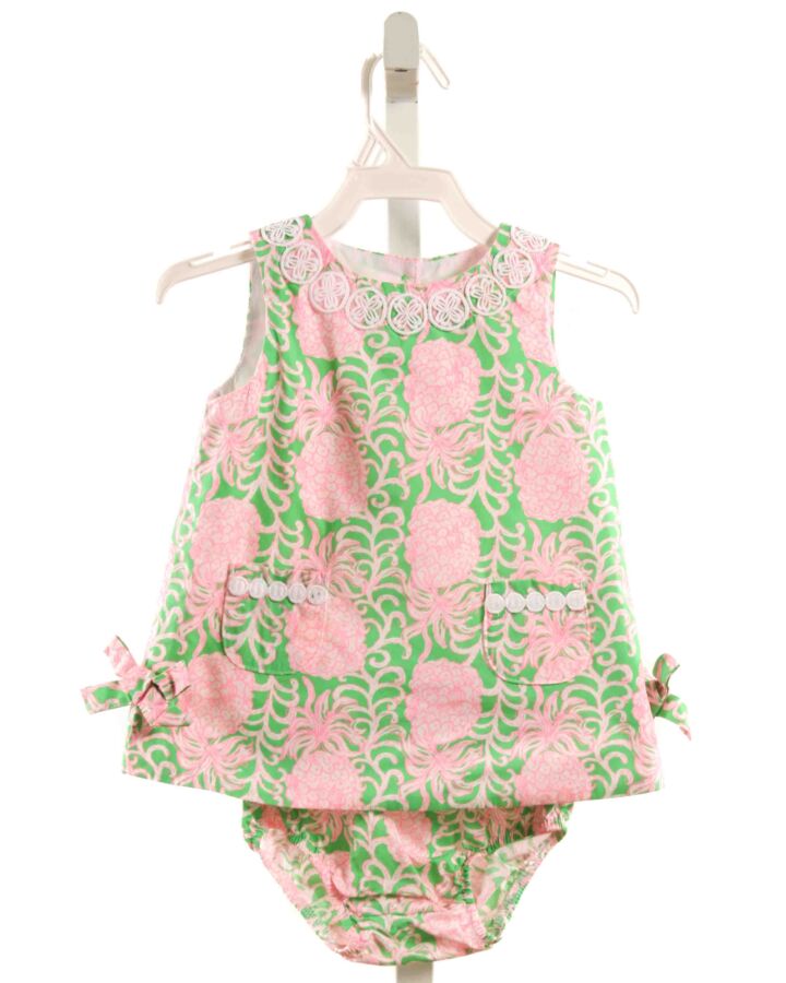 LILLY PULITZER  GREEN  PRINT  2-PIECE OUTFIT