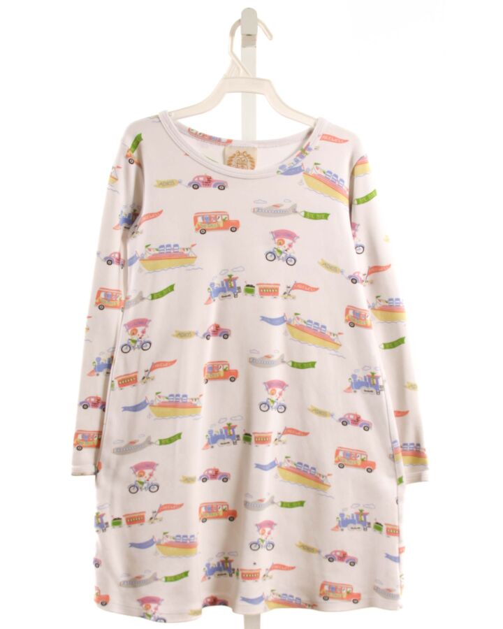 THE BEAUFORT BONNET COMPANY  WHITE   PRINTED DESIGN KNIT DRESS