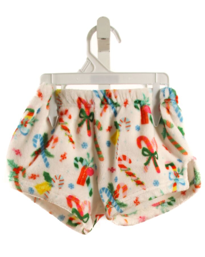 MACARON + ME  WHITE VELOUR   SHORTS