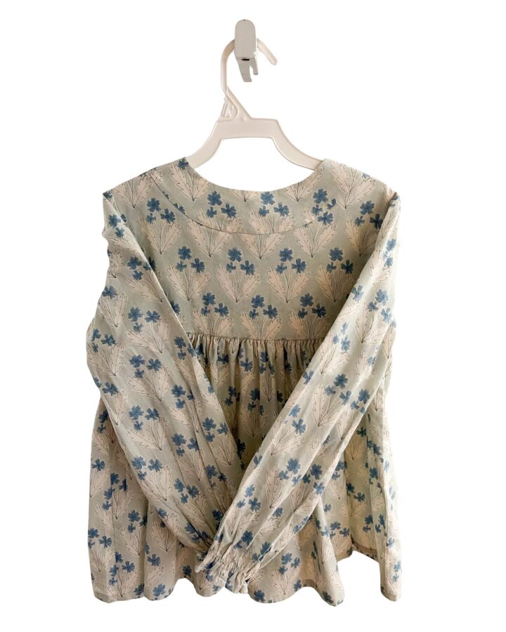 HANNAH KATE  BLUE  FLORAL  SHIRT-LS