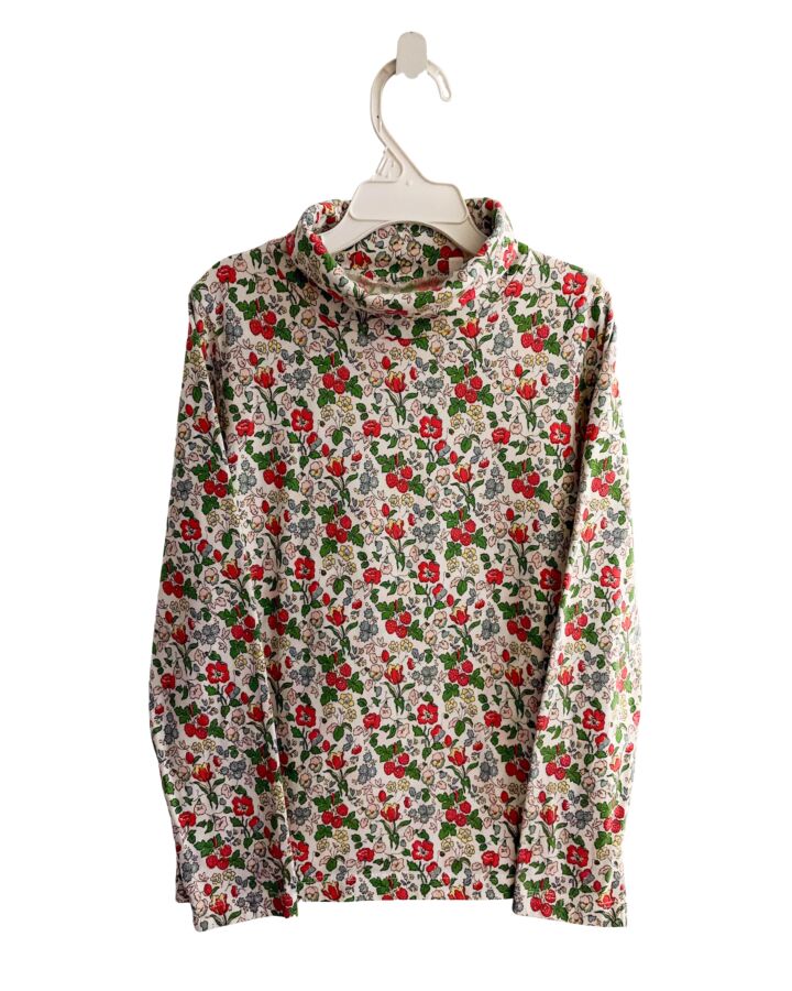 MINI BODEN  GREEN  FLORAL  KNIT LS SHIRT